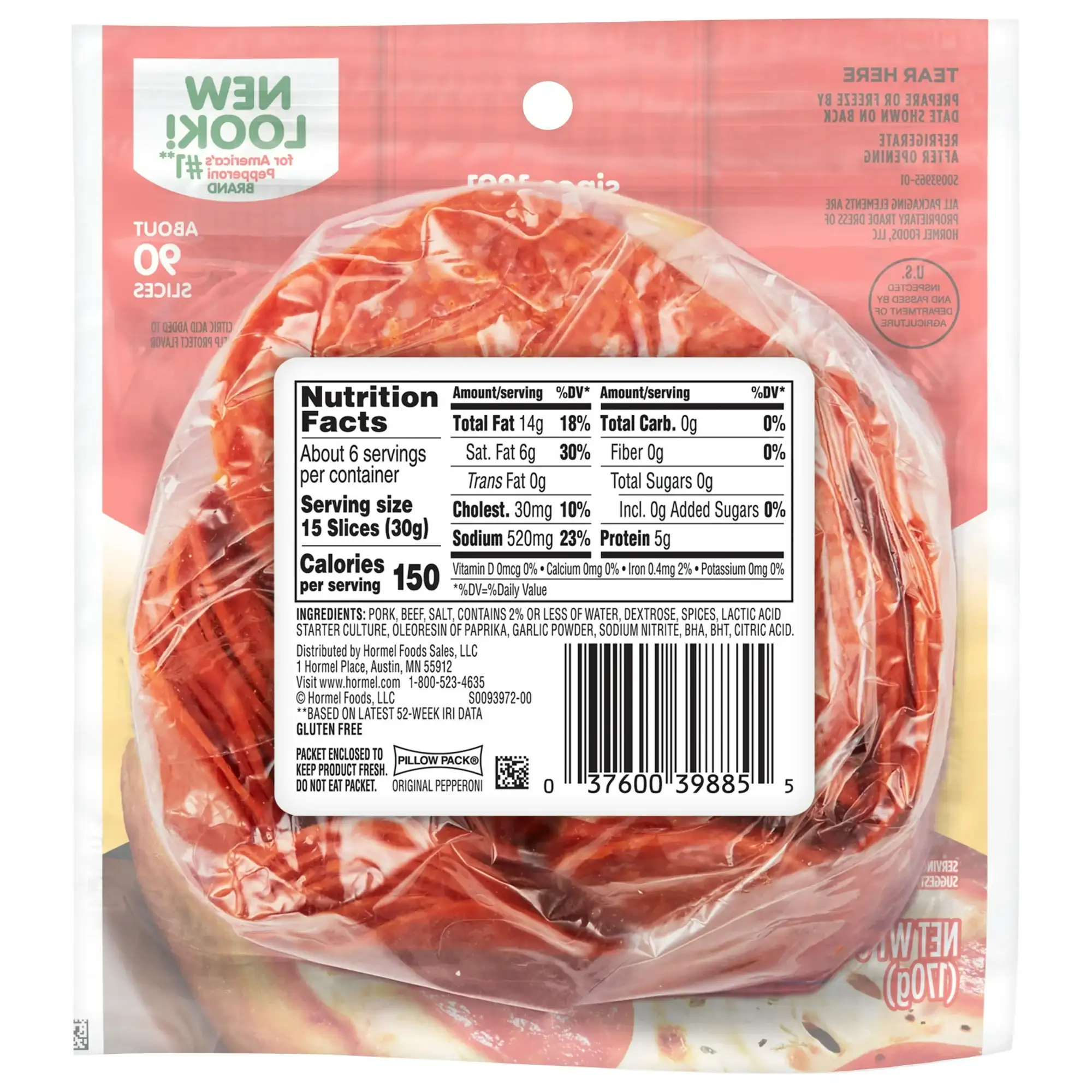 HORMEL Pepperoni Pizza Topping Gluten Free, Original - Görsel 2