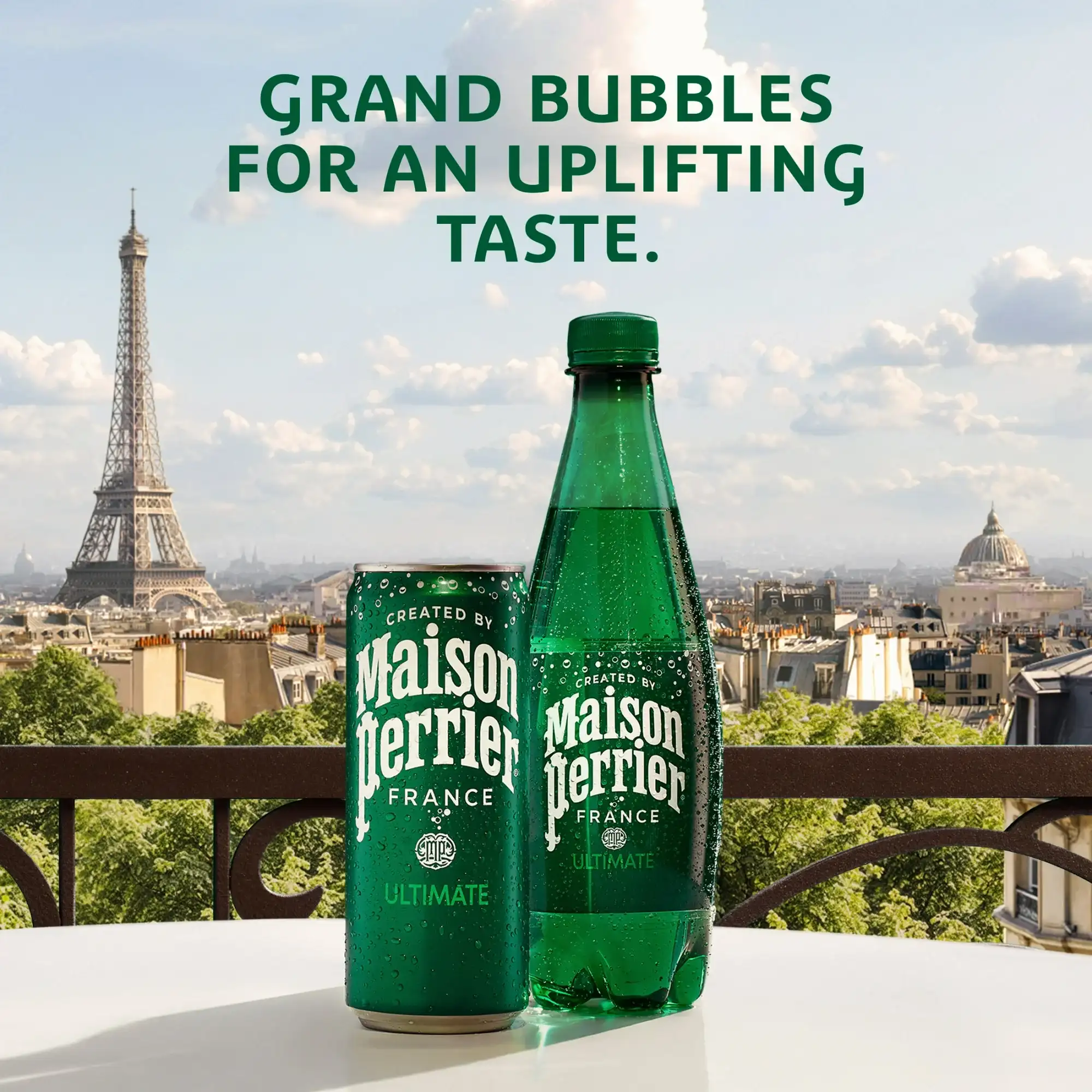 Maison Perrier Ultimate Sparkling Water 16.9 fl oz 6 Pack Bottles - Görsel 2