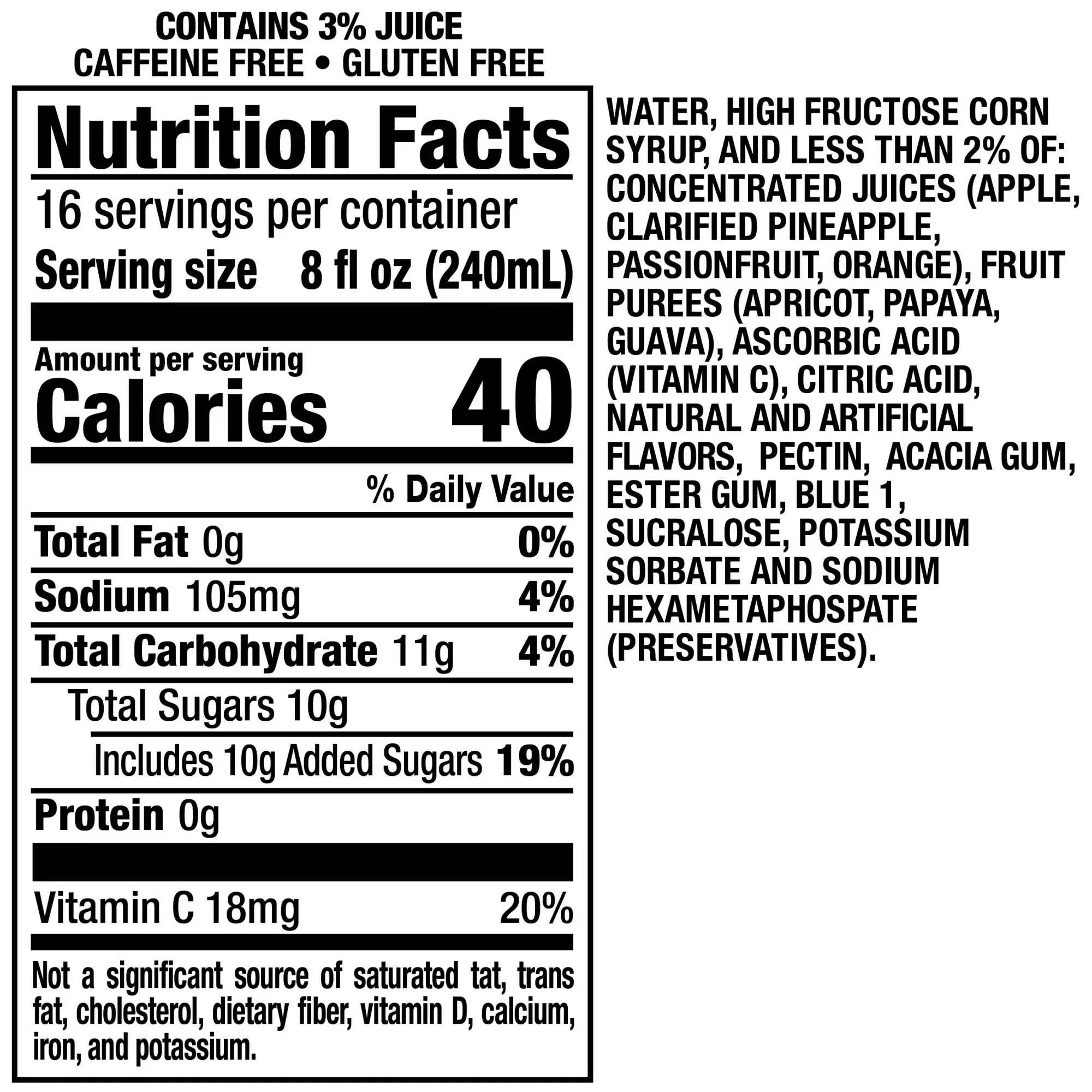 Hawaiian Punch Polar Blast Juice Drink 1 Gallon Bottle - Görsel 3